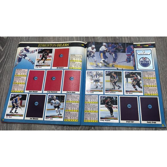 1990 PANINI NHL Hockey Sticker Album Wayne Gretzky Cover - Picture 8 of 9